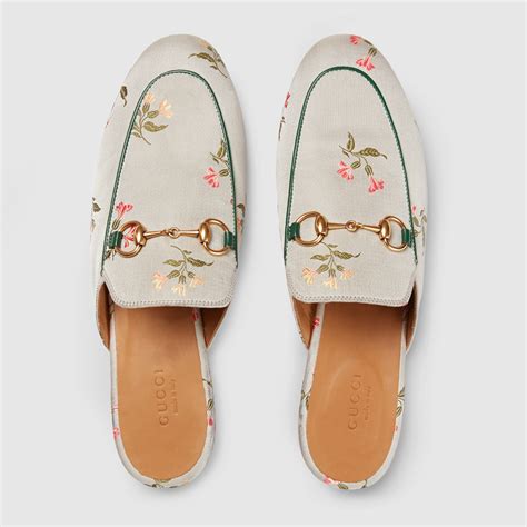 gucci princetown flower|Gucci princetown leather slipper women.